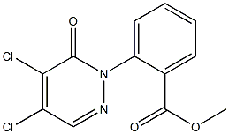 methyl 2-(4,5-dichloro-6-oxopyridazin-1(6H)-yl)benzoate 结构式