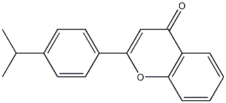 2-(4-isopropylphenyl)-4H-chromen-4-one 结构式