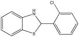 2-(2-chlorophenyl)-2,3-dihydro-1,3-benzothiazole 结构式