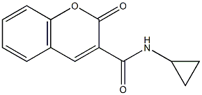 N3-cyclopropyl-2-oxo-2H-chromene-3-carboxamide 结构式