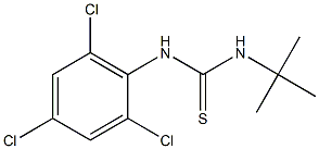 N-(tert-butyl)-N'-(2,4,6-trichlorophenyl)thiourea 结构式