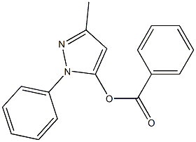 3-methyl-1-phenyl-1H-5-pyrazolyl benzoate 结构式