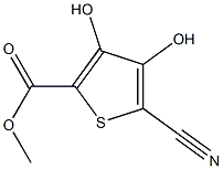 methyl 5-cyano-3,4-dihydroxythiophene-2-carboxylate 结构式