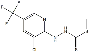 methyl 2-[3-chloro-5-(trifluoromethyl)-2-pyridinyl]-1-hydrazinecarbodithioate 结构式