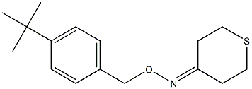 tetrahydro-4H-thiopyran-4-one O-[4-(tert-butyl)benzyl]oxime 结构式