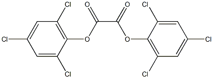 di(2,4,6-trichlorophenyl) oxalate 结构式