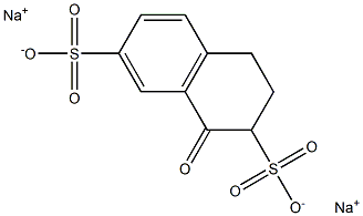 disodium 1-oxo-1,2,3,4-tetrahydronaphthalene-2,7-disulfonate 结构式