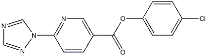 4-chlorophenyl 6-(1H-1,2,4-triazol-1-yl)nicotinate 结构式