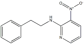 3-nitro-N-phenethyl-2-pyridinamine 结构式