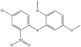 4-chloro-1-[(2,5-dimethoxyphenyl)thio]-2-nitrobenzene 结构式