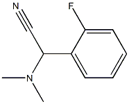 (dimethylamino)(2-fluorophenyl)acetonitrile 结构式