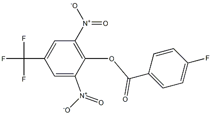 2,6-dinitro-4-(trifluoromethyl)phenyl 4-fluorobenzoate 结构式