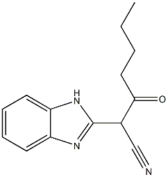 2-(1H-benzo[d]imidazol-2-yl)-3-oxoheptanenitrile 结构式