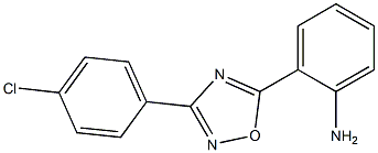 2-[3-(4-chlorophenyl)-1,2,4-oxadiazol-5-yl]aniline 结构式
