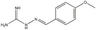 2-(4-methoxybenzylidene)hydrazine-1-carboximidamide 结构式