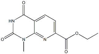 ethyl 1-methyl-2,4-dioxo-1,2,3,4-tetrahydropyrido[2,3-d]pyrimidine-7-carboxylate 结构式