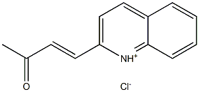 4-quinolinium-2-ylbut-3-en-2-one chloride 结构式