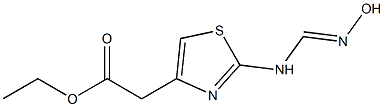 ethyl 2-{2-[(hydroxyiminomethyl)amino]-1,3-thiazol-4-yl}acetate 结构式