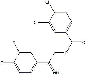 4-{[(3,4-dichlorobenzoyl)oxy]ethanimidoyl}-1,2-difluorobenzene 结构式