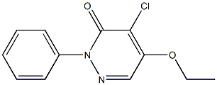 4-chloro-5-ethoxy-2-phenyl-2,3-dihydropyridazin-3-one 结构式