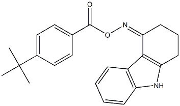 4-({[4-(tert-butyl)benzoyl]oxy}imino)-2,3,4,9-tetrahydro-1H-carbazole 结构式