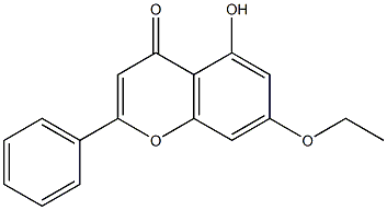 7-ethoxy-5-hydroxy-2-phenyl-4H-chromen-4-one 结构式