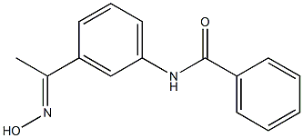 N-{3-[N-hydroxyethanimidoyl]phenyl}benzamide 结构式