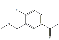 5-Acetyl-2-methoxybenzyl methylsulphide 结构式