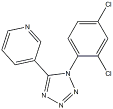 3-[1-(2,4-dichlorophenyl)-1H-1,2,3,4-tetraazol-5-yl]pyridine 结构式