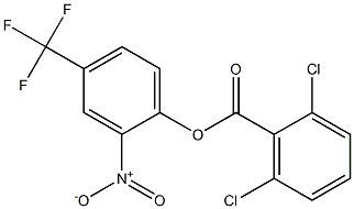 2-nitro-4-(trifluoromethyl)phenyl 2,6-dichlorobenzoate 结构式