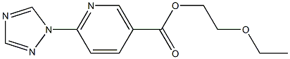 2-ethoxyethyl 6-(1H-1,2,4-triazol-1-yl)nicotinate 结构式