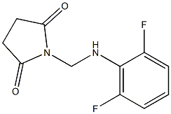 1-[(2,6-difluoroanilino)methyl]pyrrolidine-2,5-dione 结构式