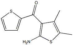 (2-amino-4,5-dimethyl-3-thienyl)(2-thienyl)methanone 结构式