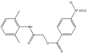 2-(2,6-dimethylanilino)-2-oxoethyl 4-nitrobenzene-1-carbothioate 结构式