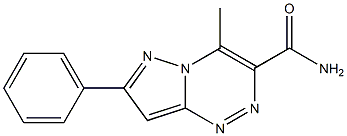 4-methyl-7-phenylpyrazolo[5,1-c][1,2,4]triazine-3-carboxamide 结构式