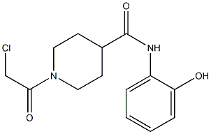 1-(chloroacetyl)-N-(2-hydroxyphenyl)piperidine-4-carboxamide 结构式