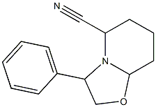 3-phenylperhydropyrido[2,1-b][1,3]oxazole-5-carbonitrile 结构式