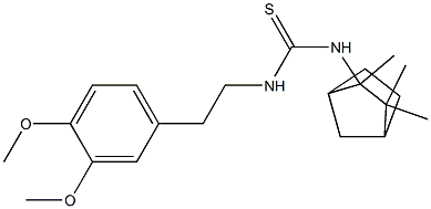 N-(3,4-dimethoxyphenethyl)-N'-(2,3,3-trimethylbicyclo[2.2.1]hept-2-yl)thiourea 结构式