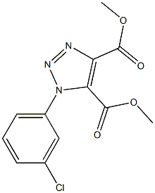 dimethyl 1-(3-chlorophenyl)-1H-1,2,3-triazole-4,5-dicarboxylate 结构式