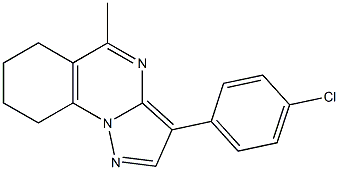 3-(4-chlorophenyl)-5-methyl-6,7,8,9-tetrahydropyrazolo[1,5-a]quinazoline 结构式