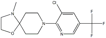 8-[3-chloro-5-(trifluoromethyl)-2-pyridinyl]-4-methyl-1-oxa-4,8-diazaspiro[4.5]decane 结构式