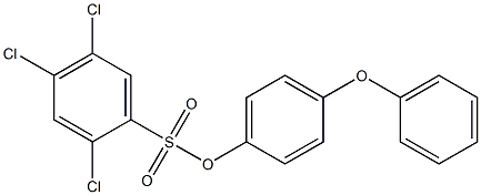 4-phenoxyphenyl 2,4,5-trichlorobenzene-1-sulfonate 结构式