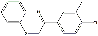 3-(4-chloro-3-methylphenyl)-2H-1,4-benzothiazine 结构式