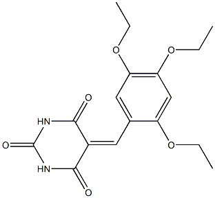 5-(2,4,5-triethoxybenzylidene)hexahydropyrimidine-2,4,6-trione 结构式