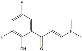 1-(3,5-difluoro-2-hydroxyphenyl)-3-(dimethylamino)prop-2-en-1-one 结构式