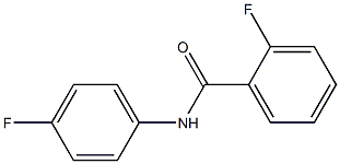 2-fluoro-N-(4-fluorophenyl)benzenecarboxamide 结构式