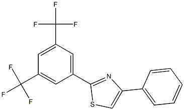 2-[3,5-di(trifluoromethyl)phenyl]-4-phenyl-1,3-thiazole 结构式