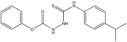 phenyl 2-[(4-isopropylanilino)carbothioyl]hydrazine-1-carboxylate 结构式