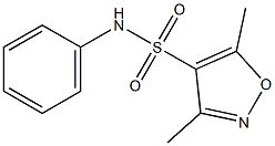 N4-phenyl-3,5-dimethylisoxazole-4-sulfonamide 结构式