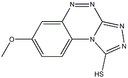 7-methoxybenzo[e][1,2,4]triazolo[3,4-c][1,2,4]triazine-1-thiol 结构式